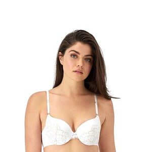 Maidenform White Floral Lace Bra with Matching Panties